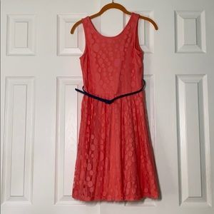 Girls’ Coral Nicole Miller Dress